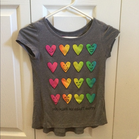 Girls large heart shirt - Picture 1 of 2